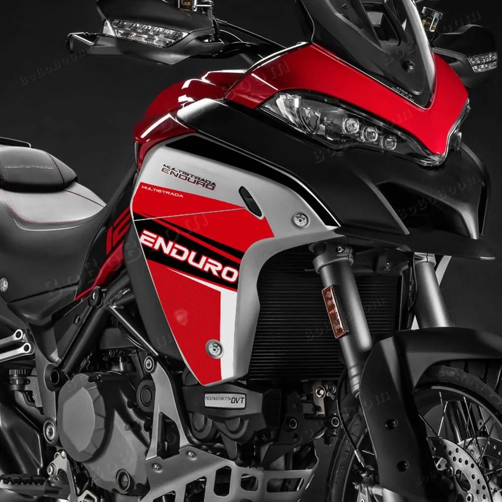 خزان وقود دراجة نارية الجانب هدية ملصق أطقم ديكور مقاوم للماء حماية ملصق مائي ل Multistrada 1200 1260 إندورو 1260 1200 #4