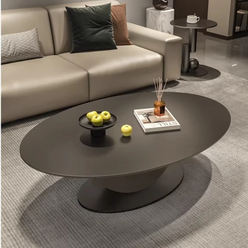 

Modern Rock Slab Coffee Tables Household Design Minimalist Slate Coffee Table Table Oval Combination Living Room Furniture