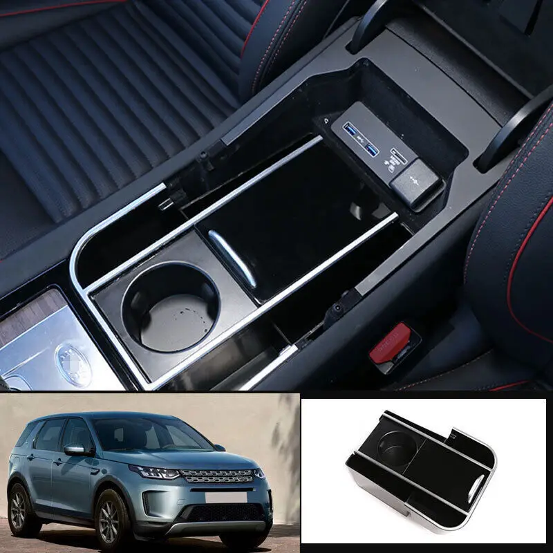 

Central Control Armrest Storage Box Multifunctional Sliding Cup Holder For Land Rover Discovery Sport 2020-2023 Stowing Tidy Box