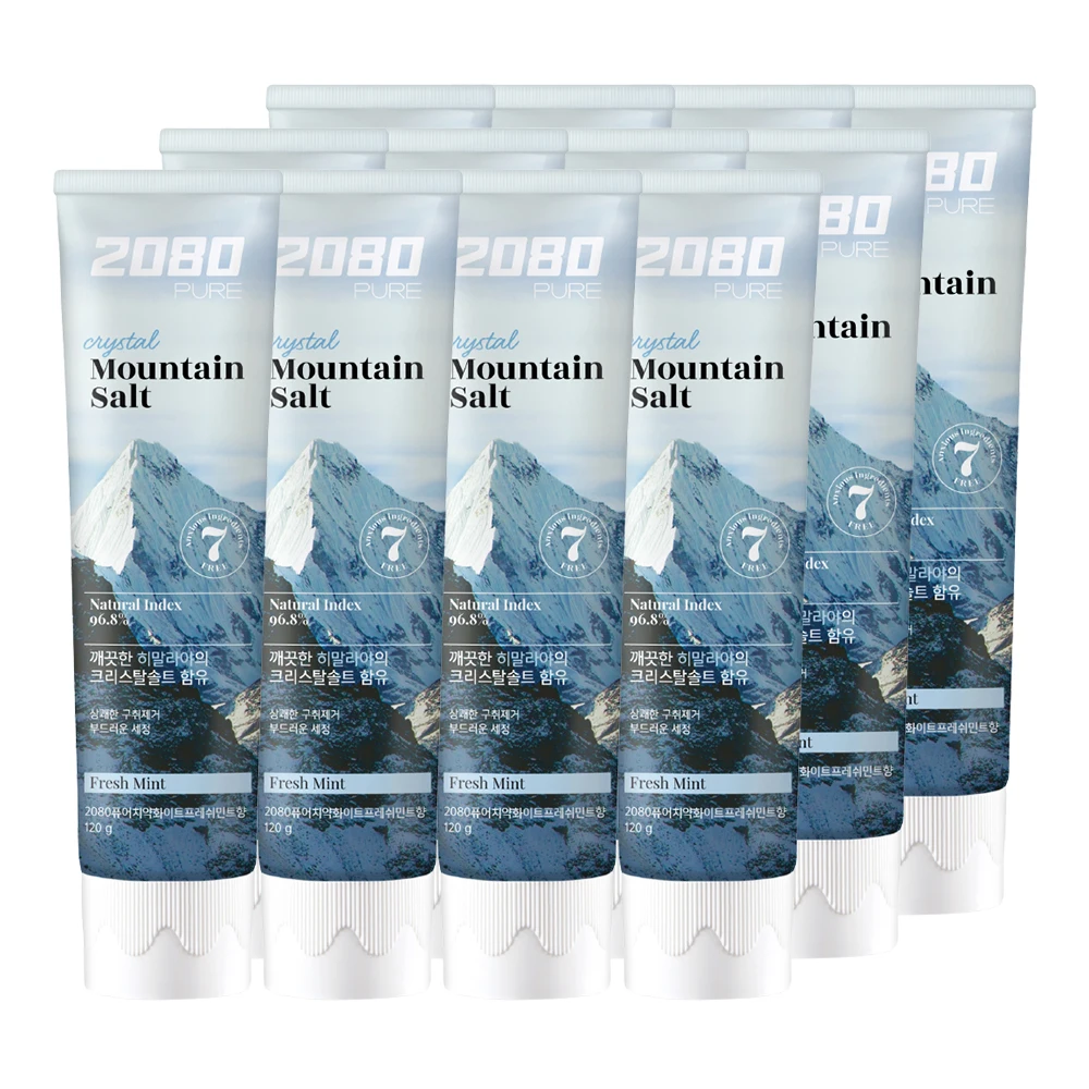 معجون أسنان Aekyung 2080 Himalayan Pure Salt Crystal 150 جرام × 12 قطعة #1