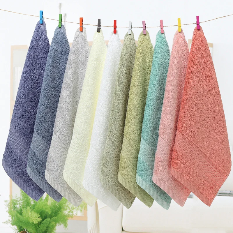 100% Cotton Pure Thick Adult Towels Soft Absorbent Towels for Absorbent Bath Face Microfiber Shower Bathroom Family Hotel