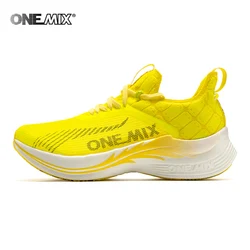 ONEMIX-Zapatillas deportivas profesionales para correr, calzado ultraligero con placa de carbono 2024, con soporte estable y alivio de golpes, para carreras de maratón