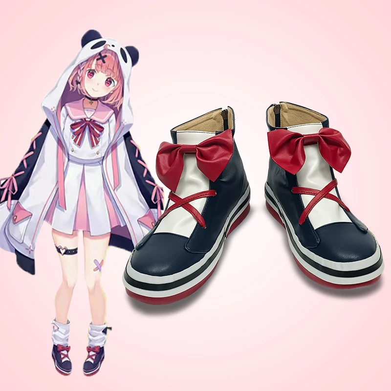 

Новинка Аниме Hololive Vtuber Sasaki Saku Cosplay Сапоги обувь Хэллоуин Dibuat Sesuai