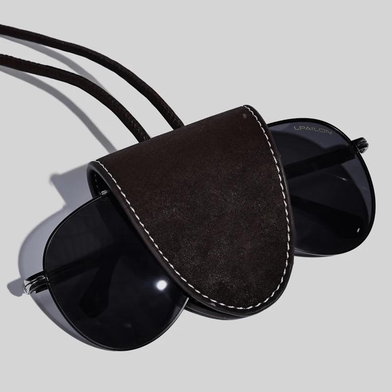 Faux Suede Mini Bags For Women Luxury Designer Handbags Purses 2025 New In Splicing Color Blocking With Eyeglasses Clip Shoulder