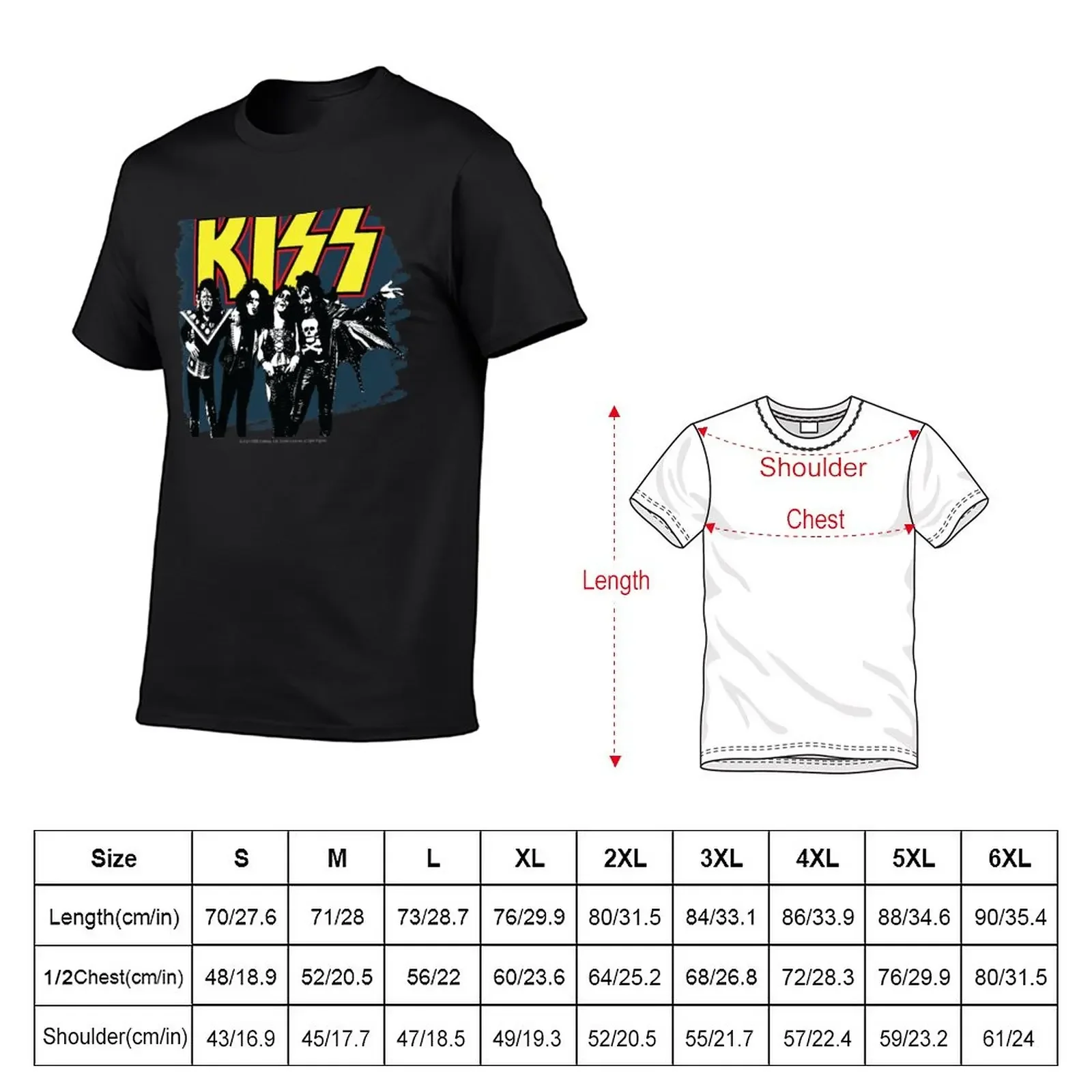 New KISS 74 Central Park Stroll T-Shirt customs design your own custom t shirt customs blacks plain black t shirts men