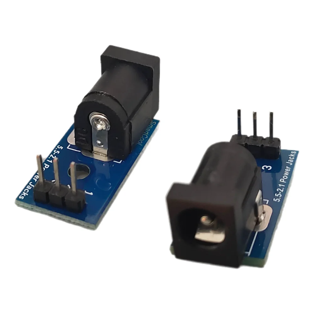 2pcs 5.5-2.1 Power Jacks DC005 To DIP Adapter Converter Circuit Board DC Power Socket Breadboard Interface Test Conversion Board