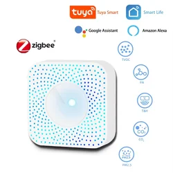 Умная газовая сигнализация Tuya, Wi-Fi/Zigbee, детектор горючих газов, газовая сигнализация