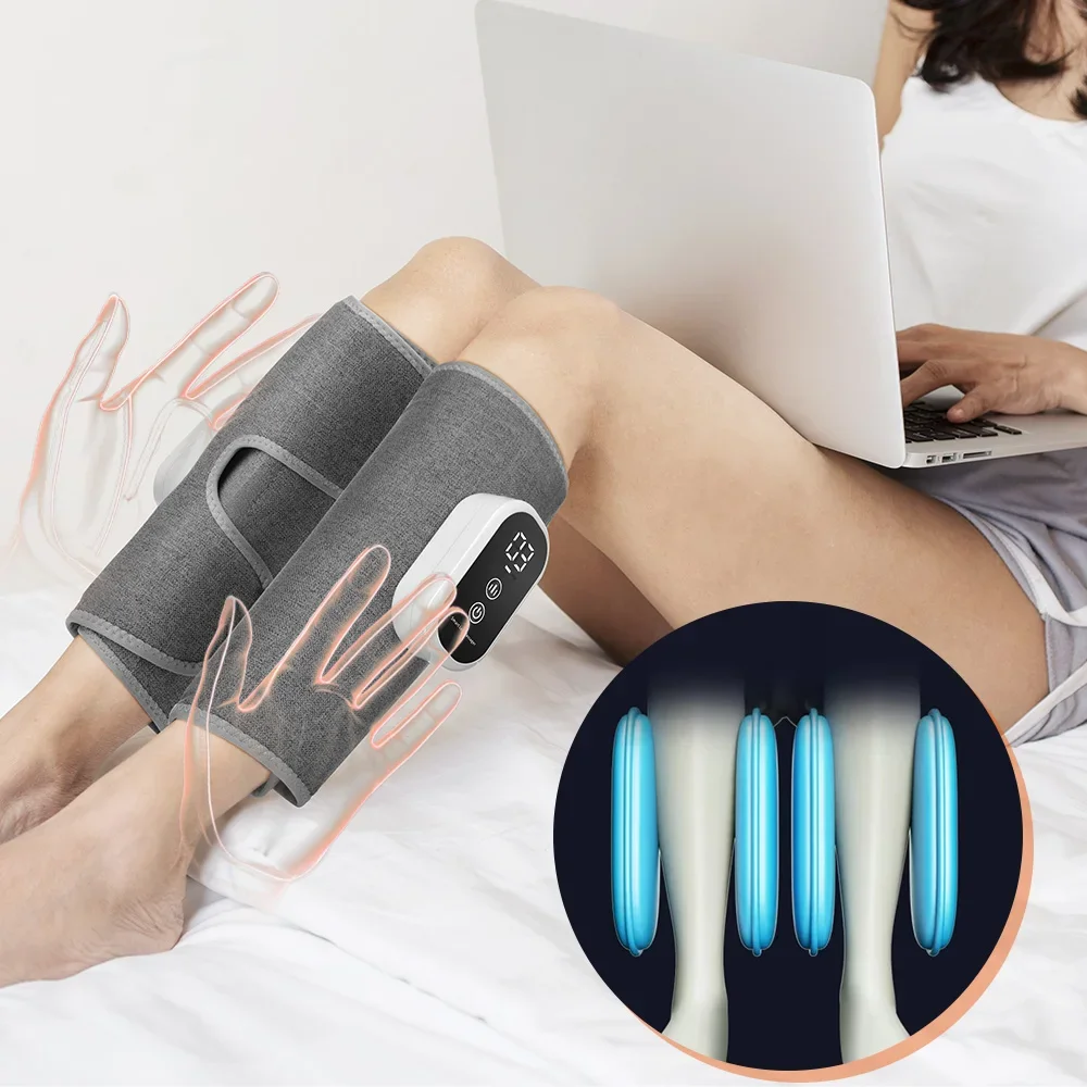 Electric Leg Calf Massager 3 Modes Wireless 360° Air Pressure Leg Massage  Airbag Vibration Wireless Leg Massage Muscle Relax