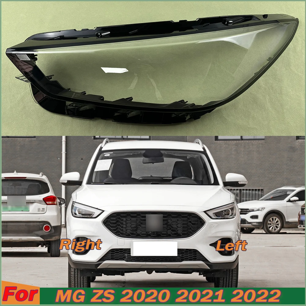

For MG ZS 2020 2021 2022 Front Headlight Cover Transparent Lamp Shade Headlamp Lamp Shell Replace Original Lampshade Plexiglass