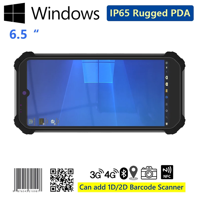 Windows PDA 6.5 inch Tablet Barcode Reader Scanner 8G 256G Rugged Handheld Terminal