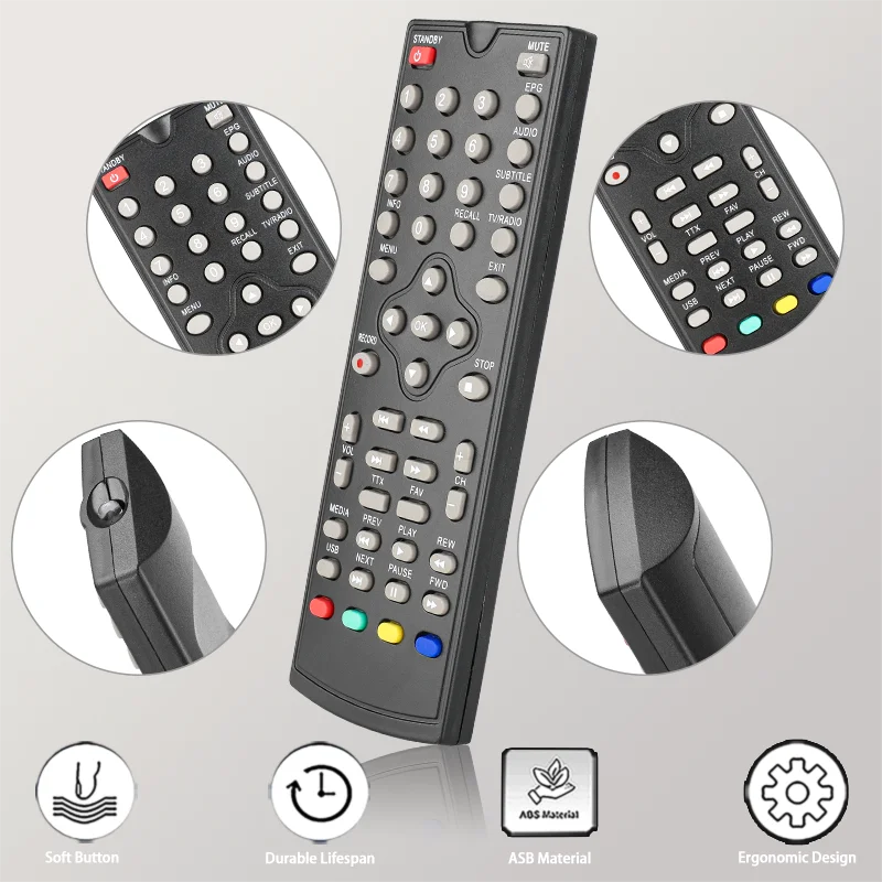 For Snowa Remote Control Replacement, For Snowa Set Top Box SDVB-801HD DF00