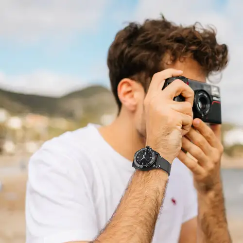 Imagen 2 del producto ANNEFIT-Correa de reloj delgada, correa de cuero con cera de aceite, hebilla dorada/rosa, 18mm, 20mm, 22mm, reemplazo de liberación rápida