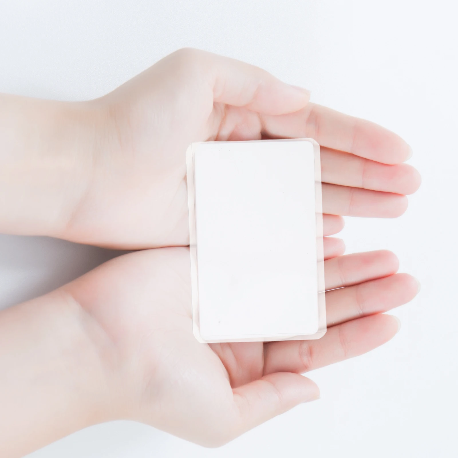 

3Pcs Clear Plastic Id Card Holder High Transparency Scratch Resistant for Office School Travel Credit Student Badge Protector