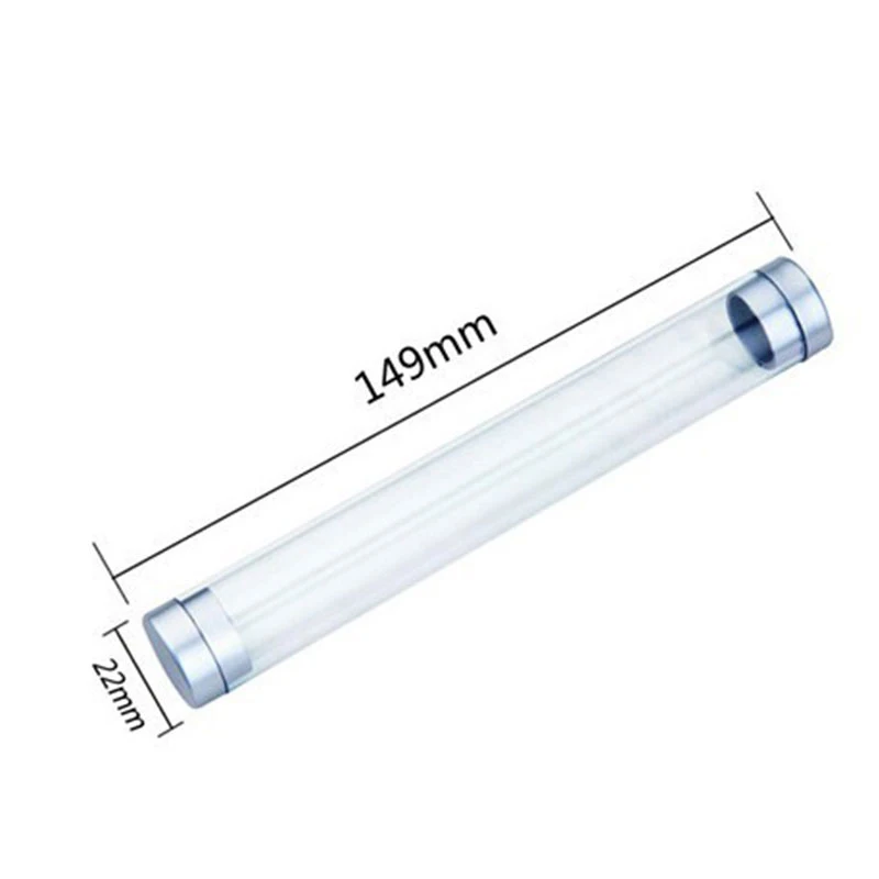 1 Piece Clear Round Cylinder Pen Box Transparent Packing Tube Pen Cases