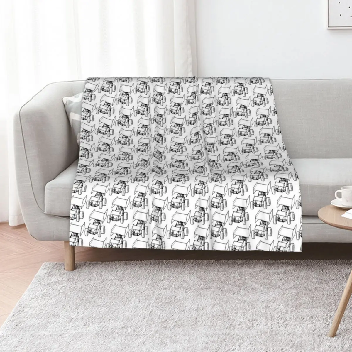 Sprint Car Racing Dirt Track Throw Blanket Winter beds Blankets For Baby blankets ands Custom Designers Giant Sofa Blankets