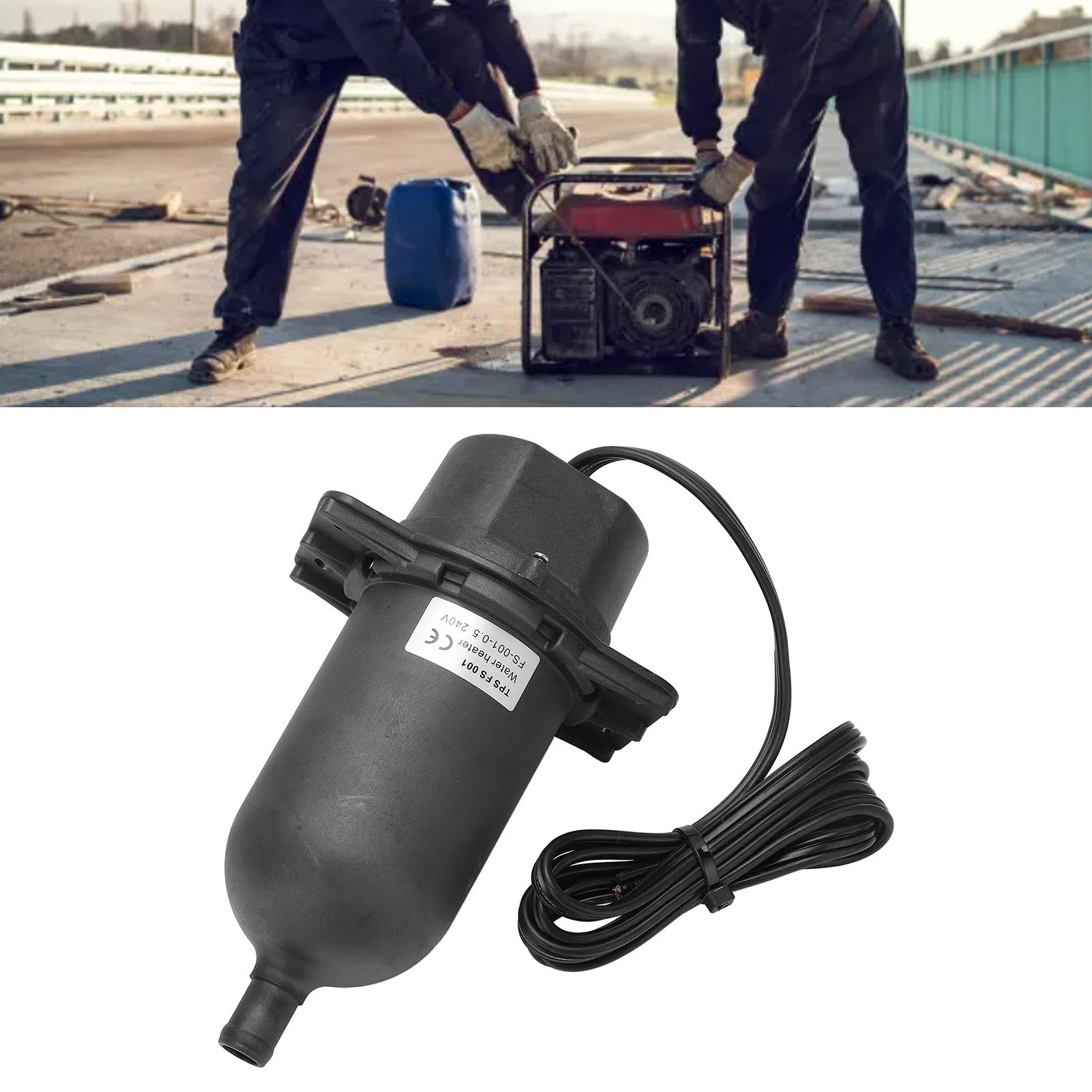

Generator Water Heater 240V High Efficiency Circulation Engine Water Preheater IP54 Thermostatic Long Service Life for Heating