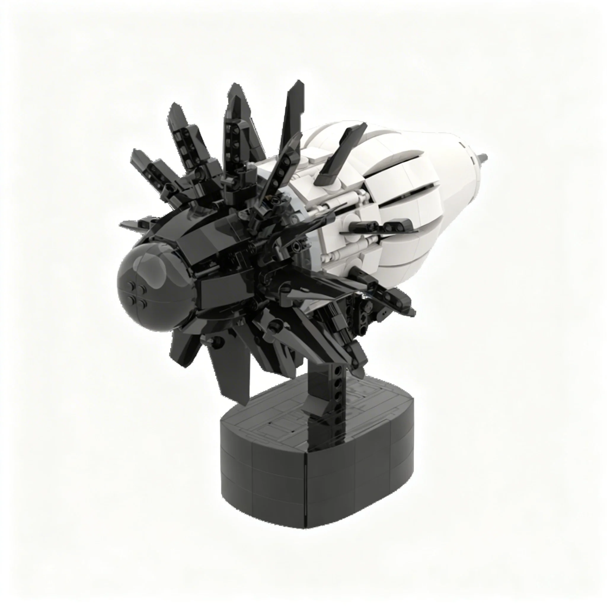 1094PCS MOC Mechanical Machine Display Model Ornament Detailed Realistic Precision Assembly Brick Showcase Decorative Toy Gift