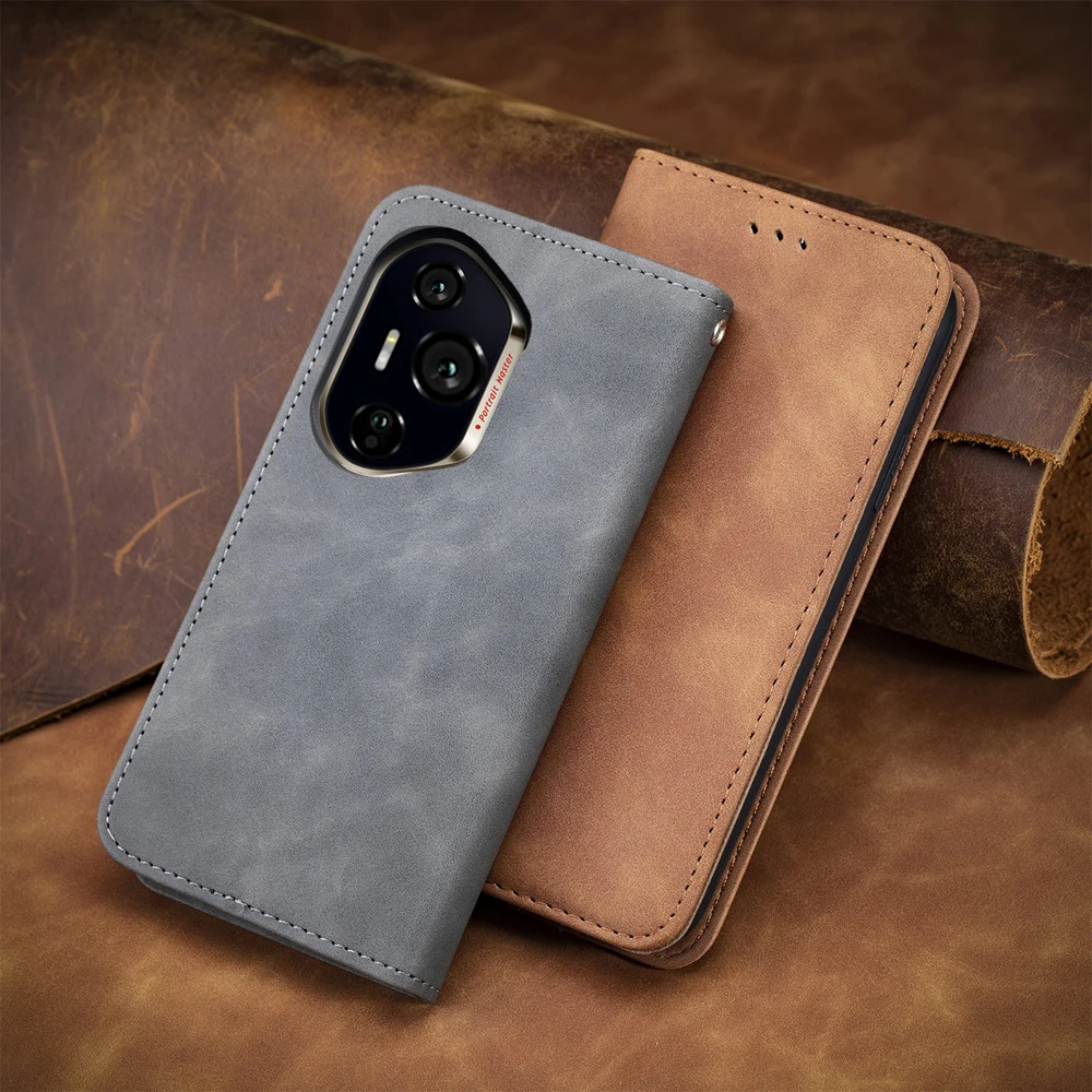 Honor 600 400 Pro 200 Pro 5G Premium Flip Case Smooth Wallet Funda Honor 400 Smart Case Phone Honor200 90 Lite 600 Book Cover
