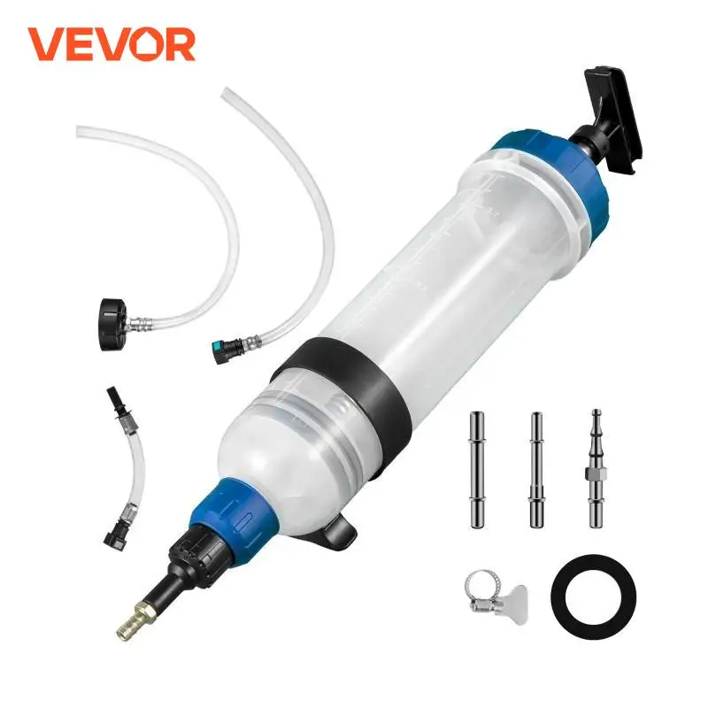 VEVOR 1.5 L Car Oil Fluid Extractor Fuel Replacement Tool Use for Most Auto Vehicles Machines With Oil Tube Clamp and Connectors