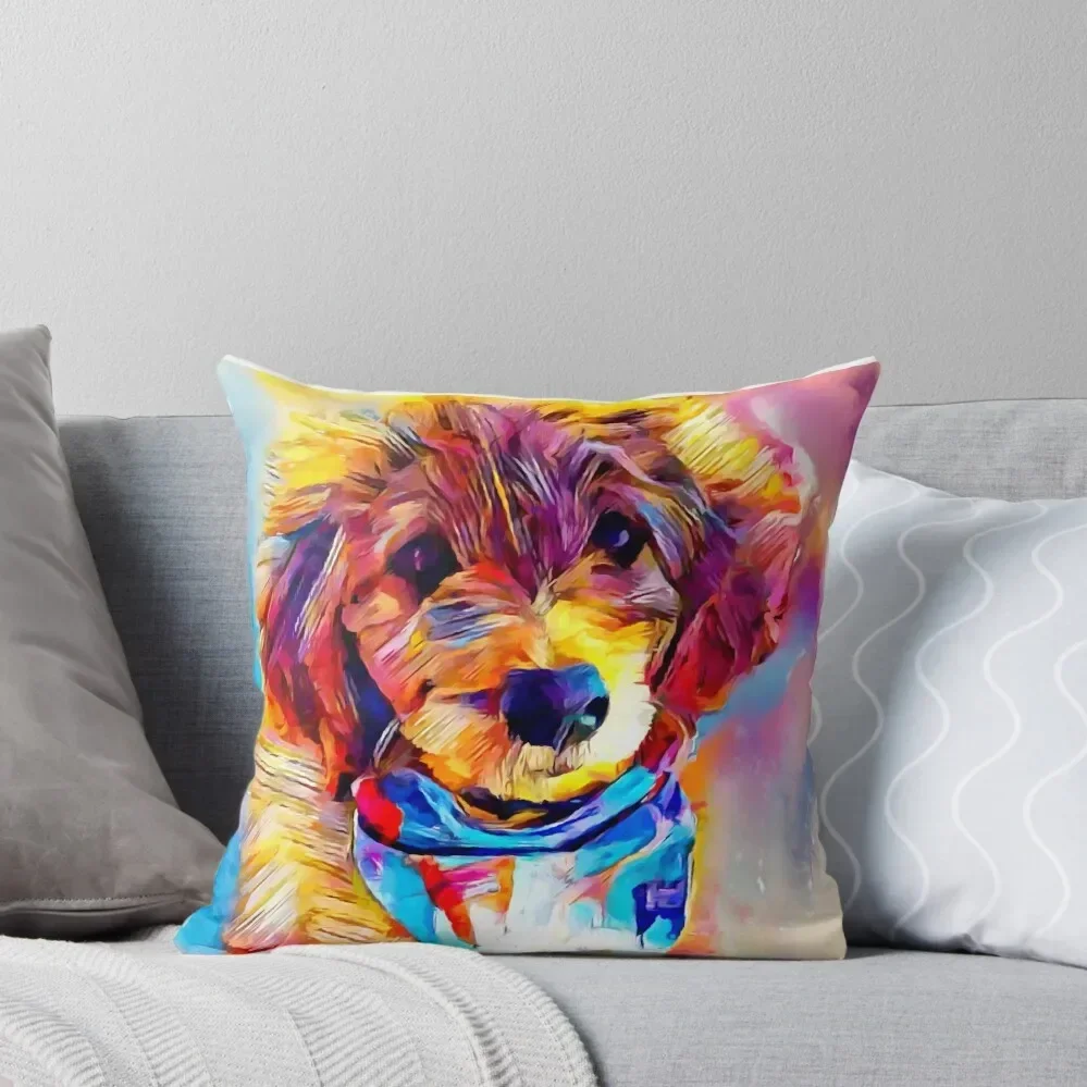 

Goldendoodle Throw Pillow Cushion Cover For Sofa Sitting Cushion pillow