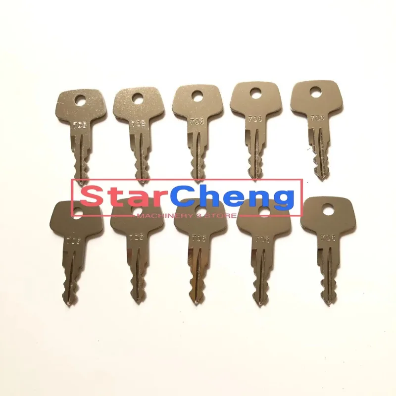 

for Liebherr Excavator Fuel Cap Fuel Cap Key Designed 10PC 706 Ignition Key For Fuel Cap Car Parts Accessories Автозапчасти