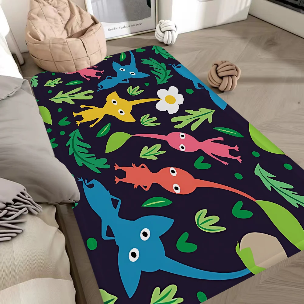 

Pikmin Game Room Mats Retro Multiple Choice Living Room Kitchen Rug Non-Slip Welcome Rug