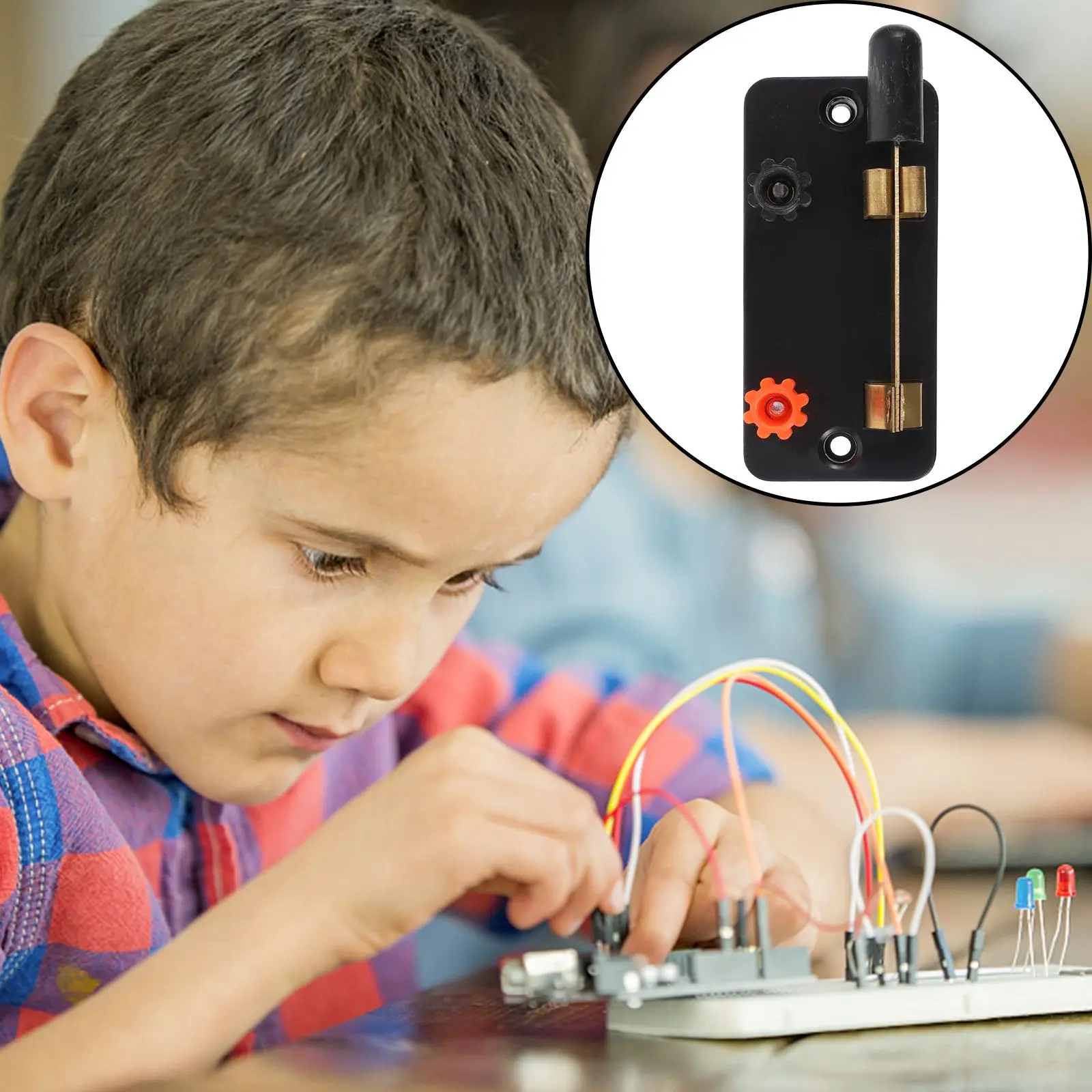 10pcs Single Pole Switch Spst Circuit Breaker Science Projects Tool Physics Laboratory Equipment Electronic Teaching Device For