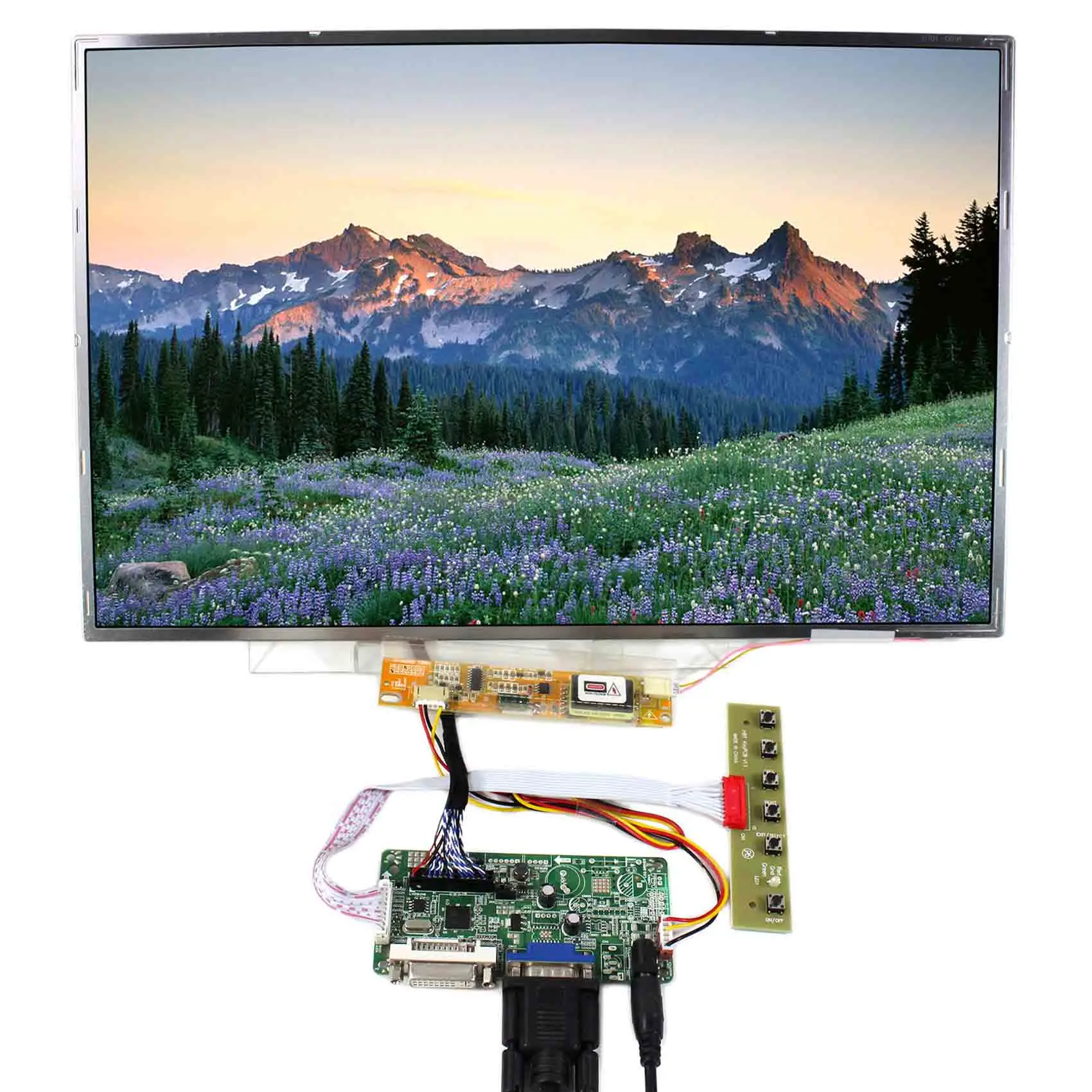 

DVI VGA LCD Board 17inch 1920X1200 LCD Screen Backlight CCFL For Laptop Display