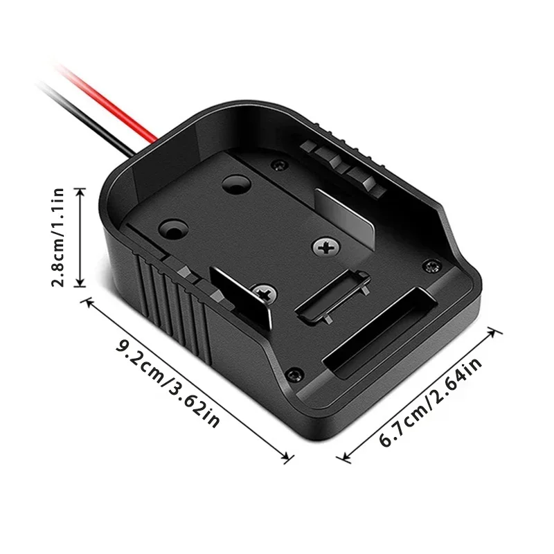 Li-ion Battery Power Supply Mount Connector DIY Adapter Dock Holder For Makita BL1830 For Bosch 14.4V-18V Lithium Battery BAT618