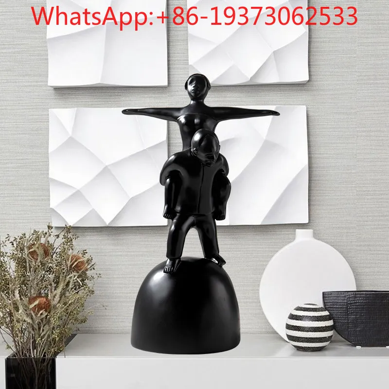 Ornement de table moderne et créatif, sculpture abstraite pour hôtel, club-house, décoration artistique douce