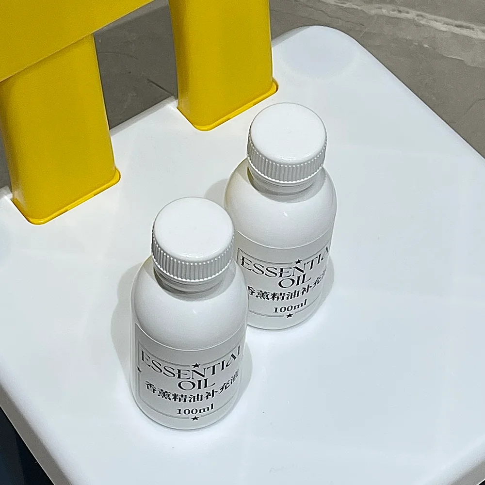 100ml 화이트 병 리드 디퓨저 오일, 오래 지속되는 홈 프래그런스 아로마테라피 교체용 에센셜 오일, 과일 오스만투스 백합