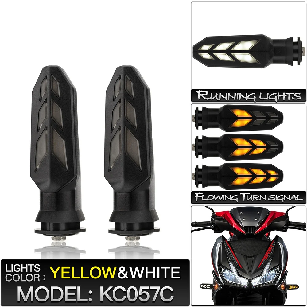 2PCS Motorcycle Turn Signal LED Indicator Tail Lamp for Honda VARIO150 CB150 CB300 WINNER 150 ADV 150 Amber &