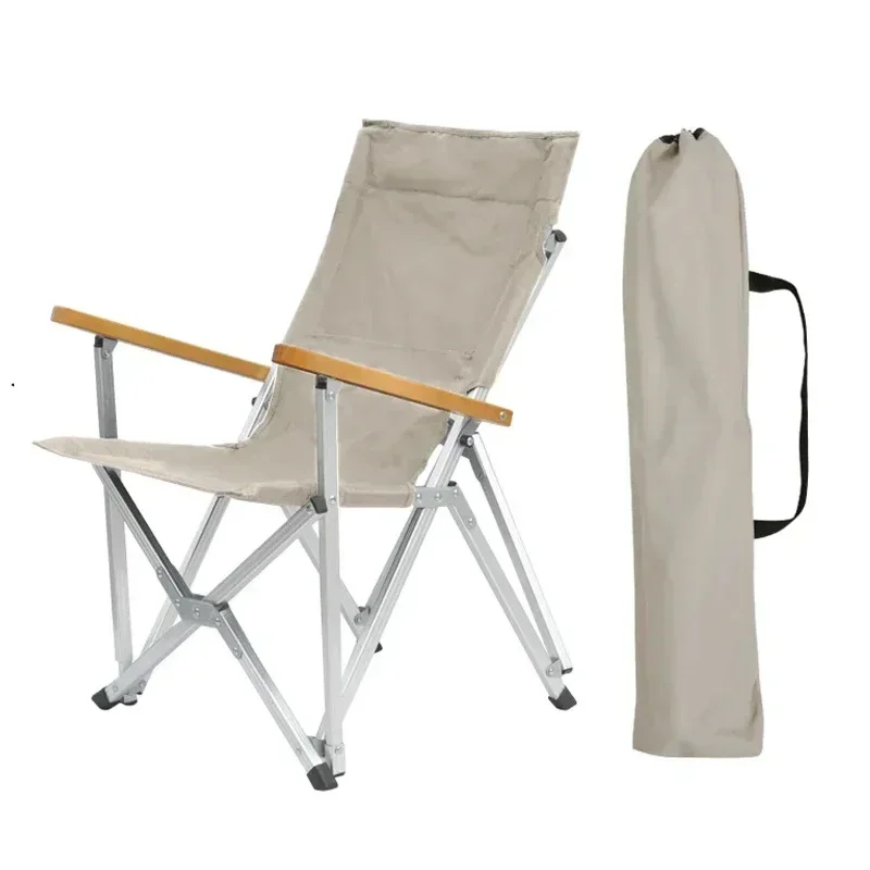 Portable Adjustable Camping Chair Outdoor Folding Reclining Chair Long Back Picnic Fishing Relaxation Picnic Beach Chair