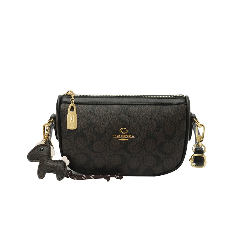 High-End Vintage Leather Diaper Bag For Women Designer Crossbody Handbag Elegant Minimalist Chic Capacity