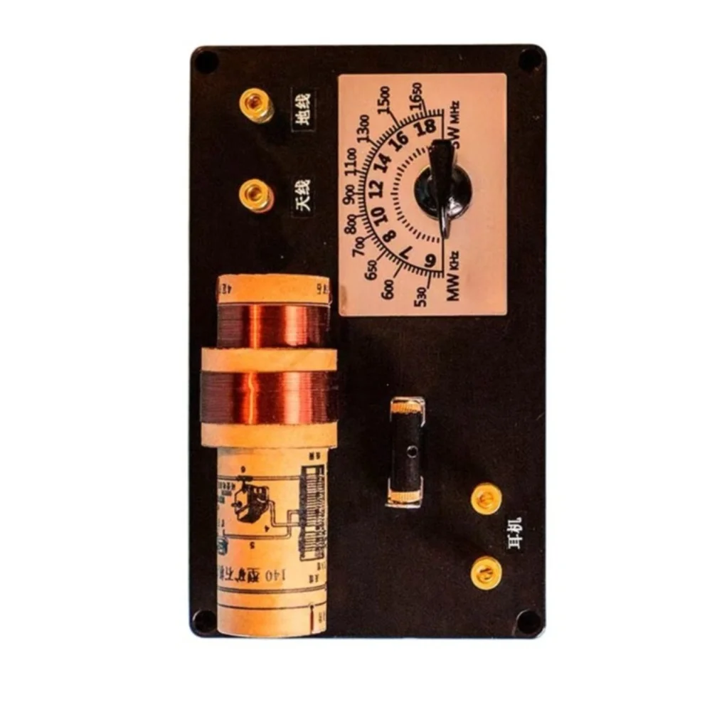 Analog Radio Building Kit for Crystal Detector Application For Beginner Friendly No Soldering Required All Parts in Package