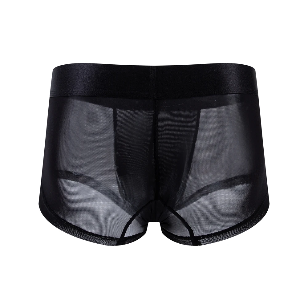 Breathable Men Underwear Elastic Men Sof Boxers Man Sexy Panties Underwear Man Men Underpants Thin Transparent Mesh Ice Silk