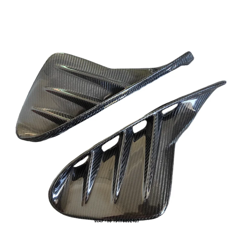 

High Quality Carbon Fiber THT Style Blades for Upgrading Taycan a Pair of Body Kits Front Bumper Car Parts