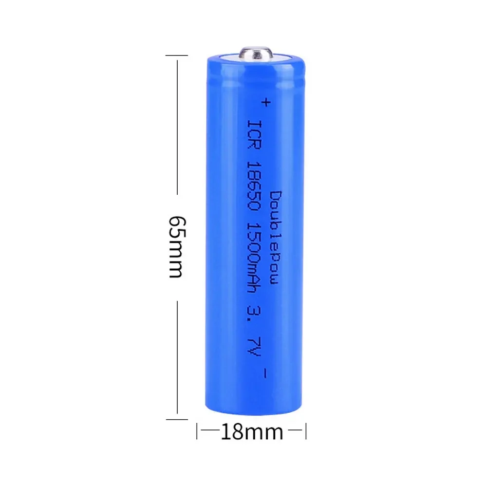 2PCS 100% Original High Quality 18650 Battery 3.7V 1500mah Lithium Ion Battery Rechargeable Battery for Flashlight Etc