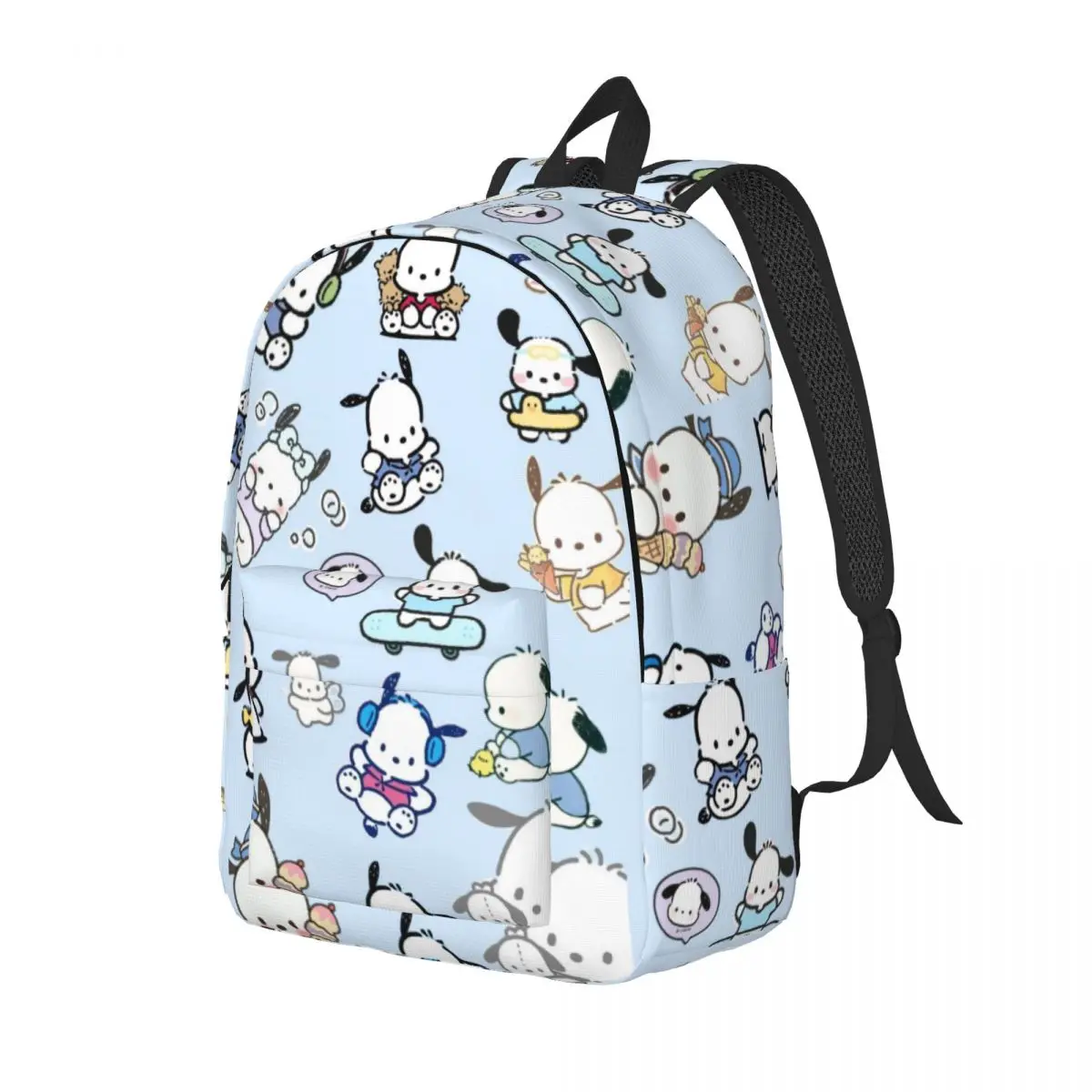 Pochacco-Sac à dos étudiant grande capacité pour filles et garçons, sac à dos léger et étanche, 15 po, 17 po