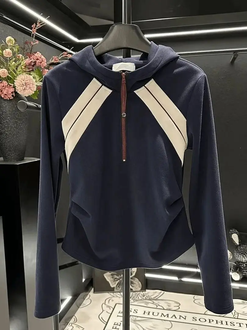 

plus Size 300 Pou Trendy Color Blo Hoodie Long Sve Women's Sweatirt Autumn Versatile Lazy Sle Top Casual Loose Fit