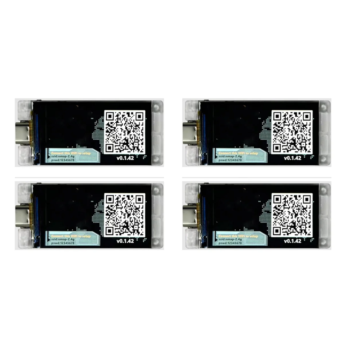 4 مجموعة Nerd Miner V2 ESP32 Crypto Solo Lottery 117KH/S Master T190 Win BTC مع اتصال واي فاي منخفض استهلاك للطاقة