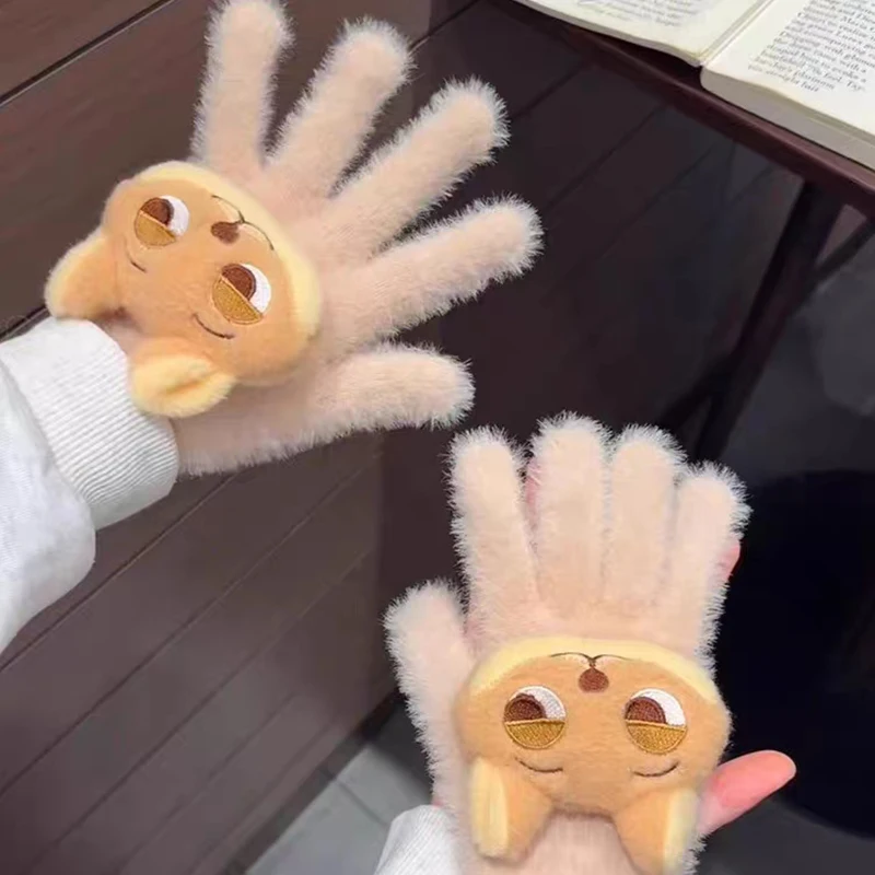 قفازات ديزني زوتوبيا من نيك وايلد، جوديث لافيرن، هوبس، قفازات شتوية دافئة بخمسة أصابع، قفازات للطقس البارد. #5