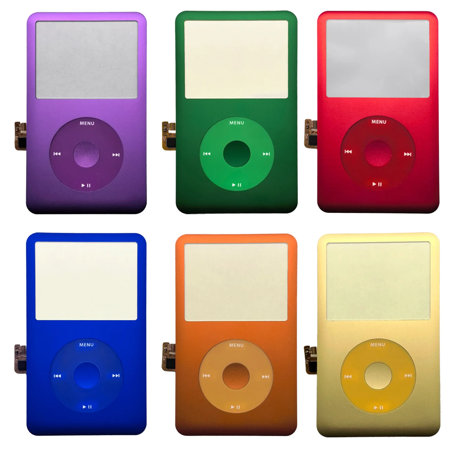 

Full Set Front Housing with Clickwheel for iPod 6th/7th Classic, Multi-Color for 80GB 120GB 160GB Models Replacement