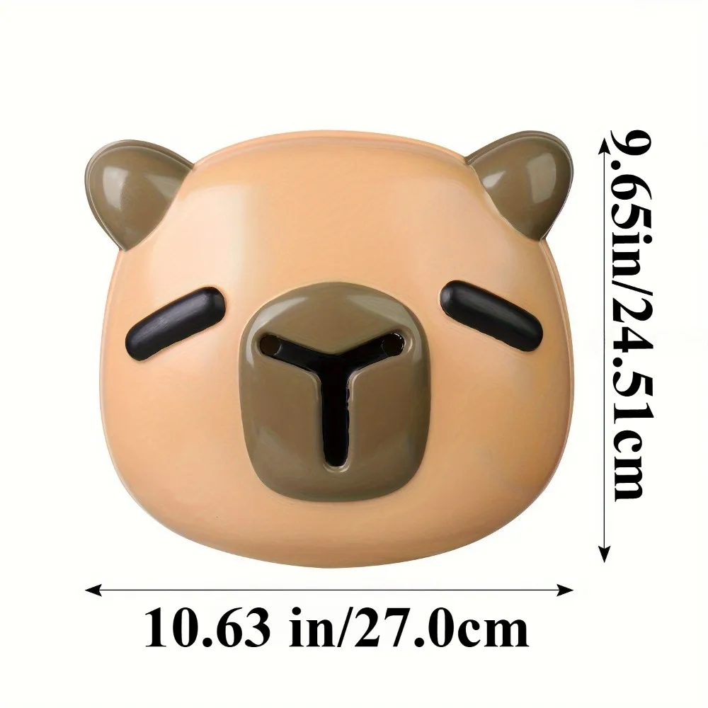 Cute Capybara Mask Animal Face Mask for Halloween Movie Game Birthday Cartoon Character Cosplay Role-Playing Prop Party Supplies