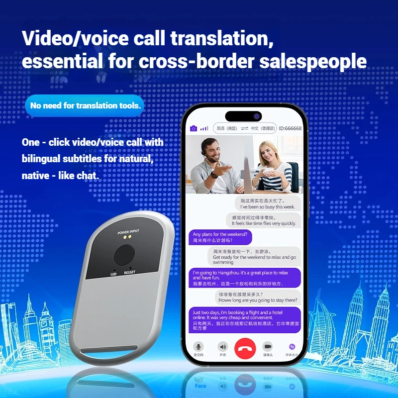 AI Translator Real-time Translation Video Call Translation Offline Translation Portable TranslatorTravel Translation