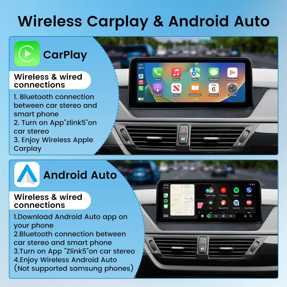 Radio de coche de 10,25 pulgadas para BMW E84 X1 2009-2015 sistema CIC navegación GPS pantalla Multimedia unidad principal reproductor de vídeo con pantalla táctil