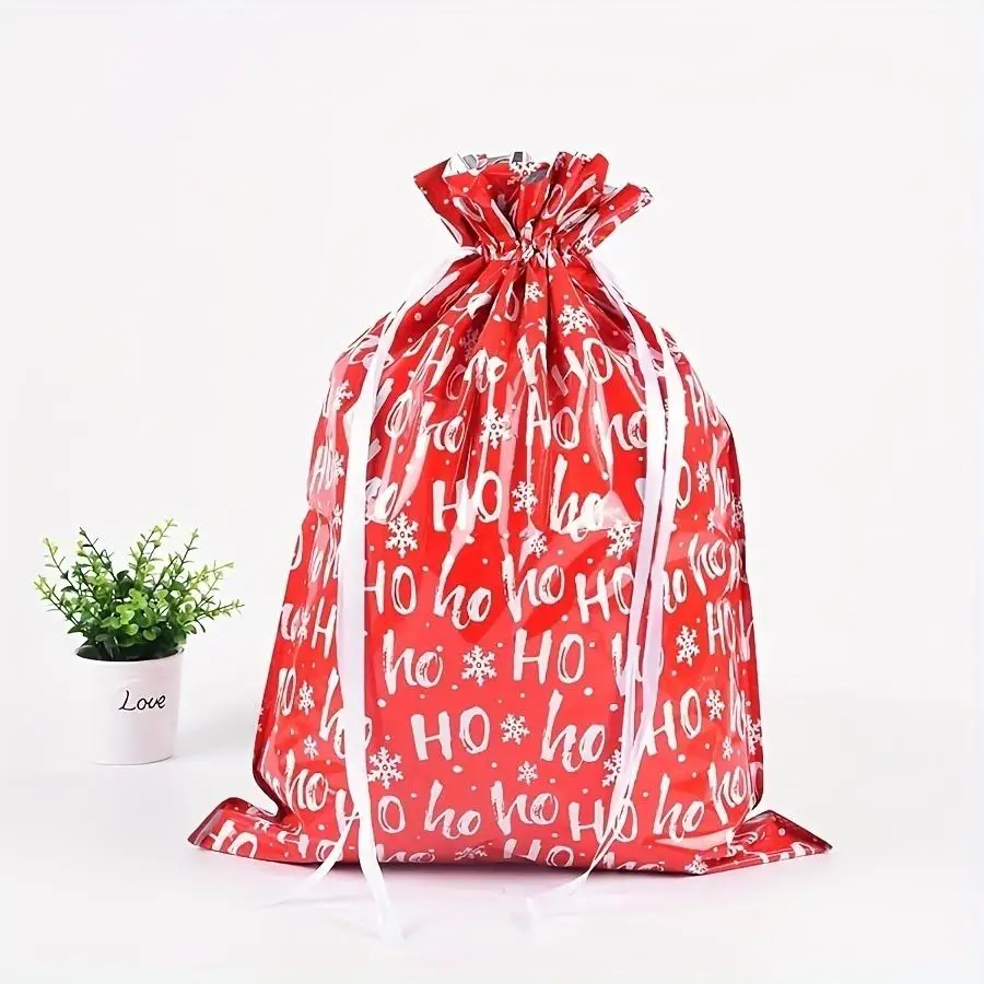 1/5/10/20/50/100pcs Gift for Her/Him s Extra Large Red Christmas Gift Wrapping Bag Measuring 43 by 57.99 cm, Set of 4 Drawstring
