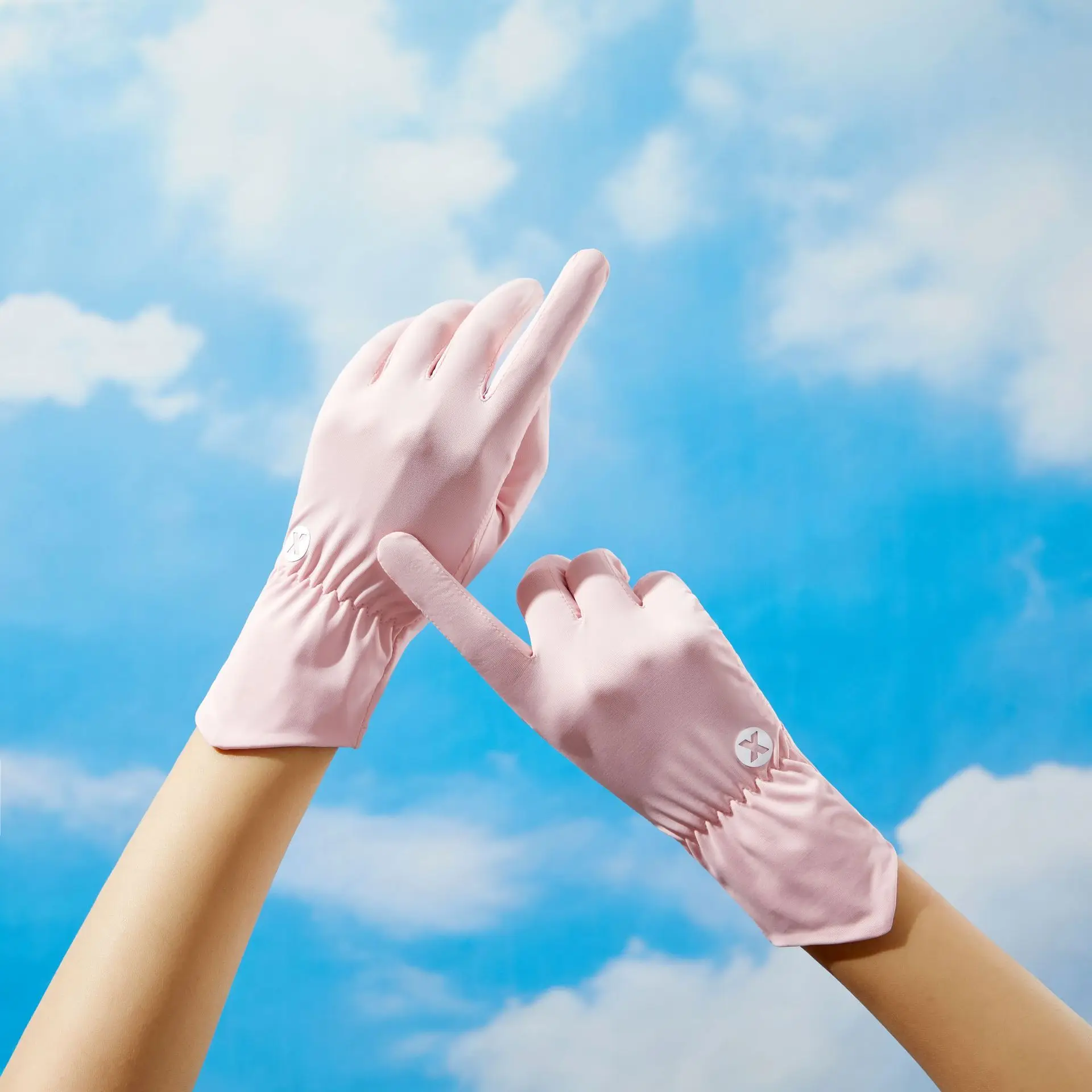 Thin Ice Silk Women's Sunscreen Gloves for Women and Men Driving Electric Motorcycles Fishing UV Protection, Anti Slip, Breathab