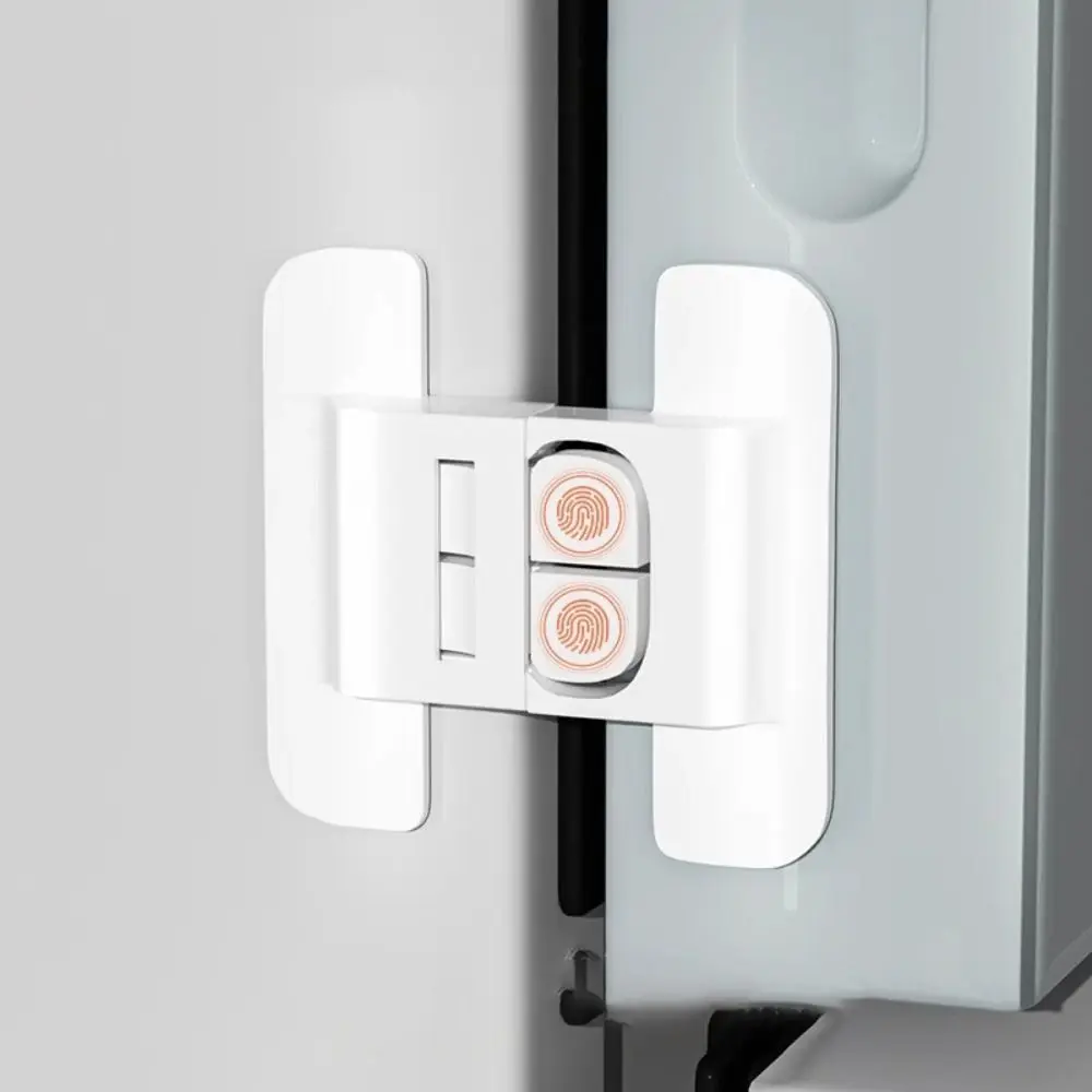 Durable Anti-Open Safety Lock White ABS Refrigerator Lock Closing Buckle