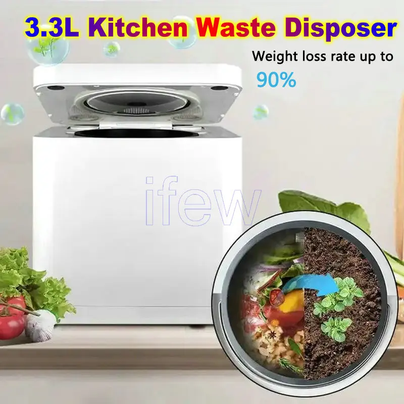 Kitchen Waste Disposal Home Automatic Drying Deodorization Food Waste Compost Machine Microbial Decomposition of Wet Garbage Kit